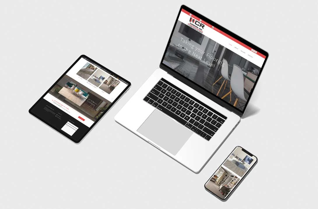 Responsive website design for NCR Flooring