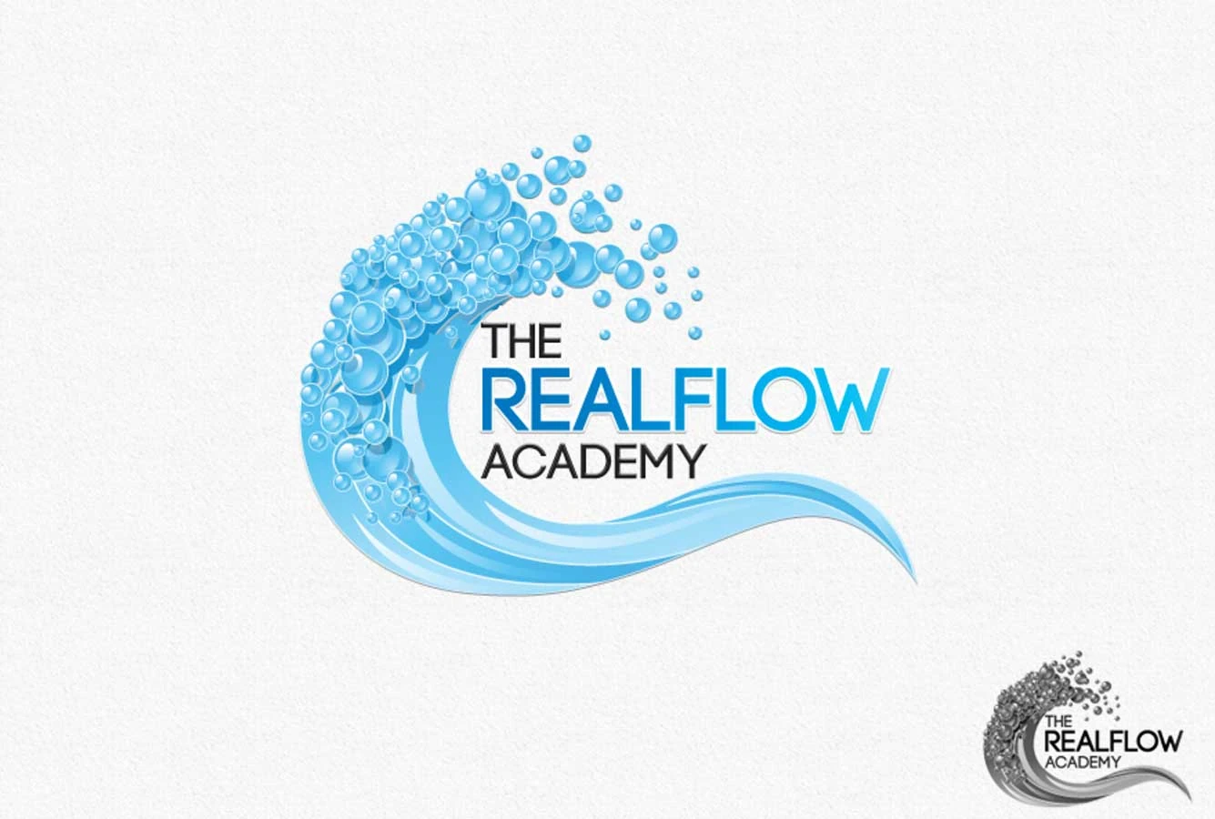 The Realflow Academy: Logo design