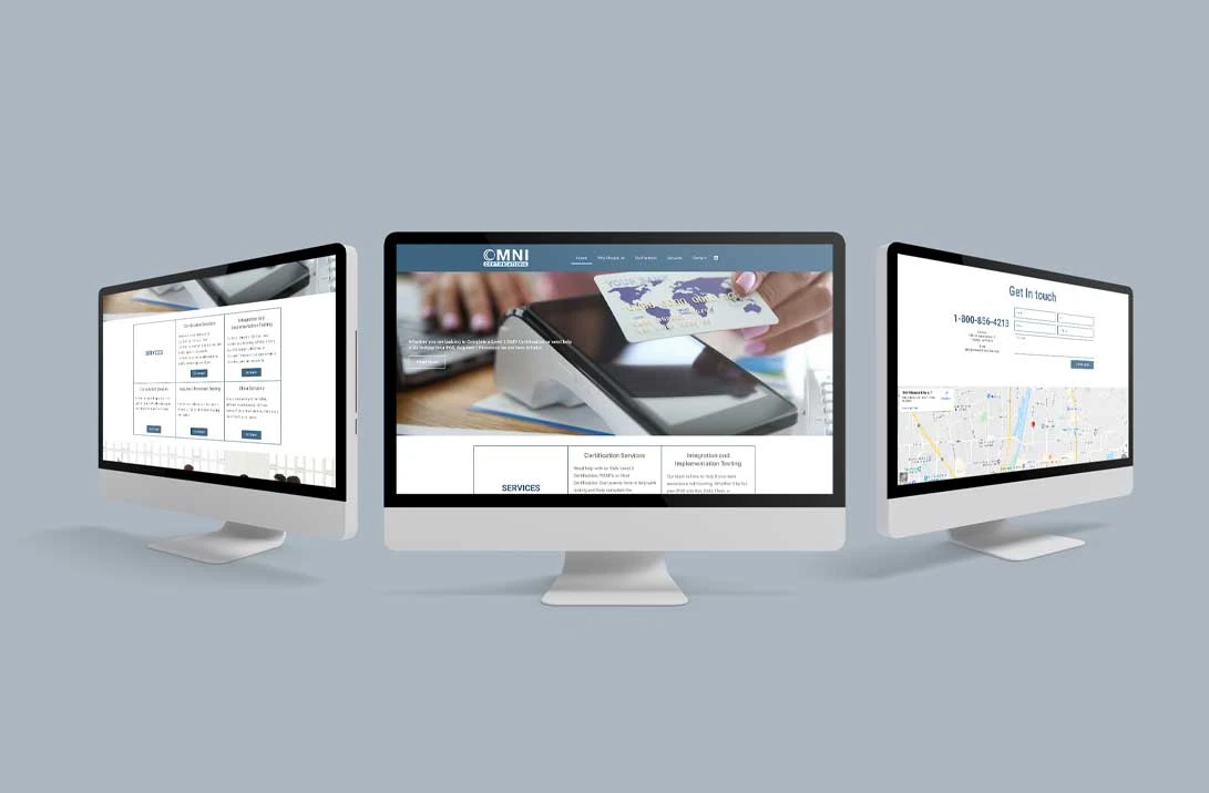 Omni Certifications: Website design