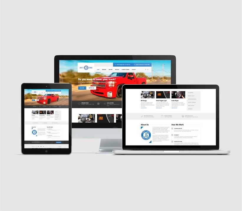 Jaime’s Garage: Website design