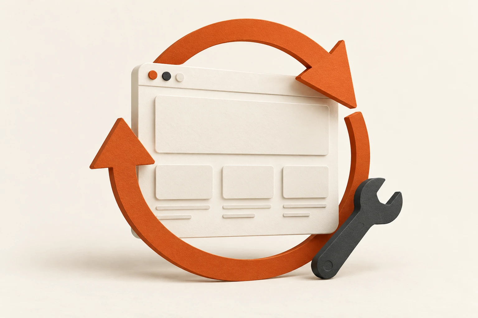 Website care editorial illustration