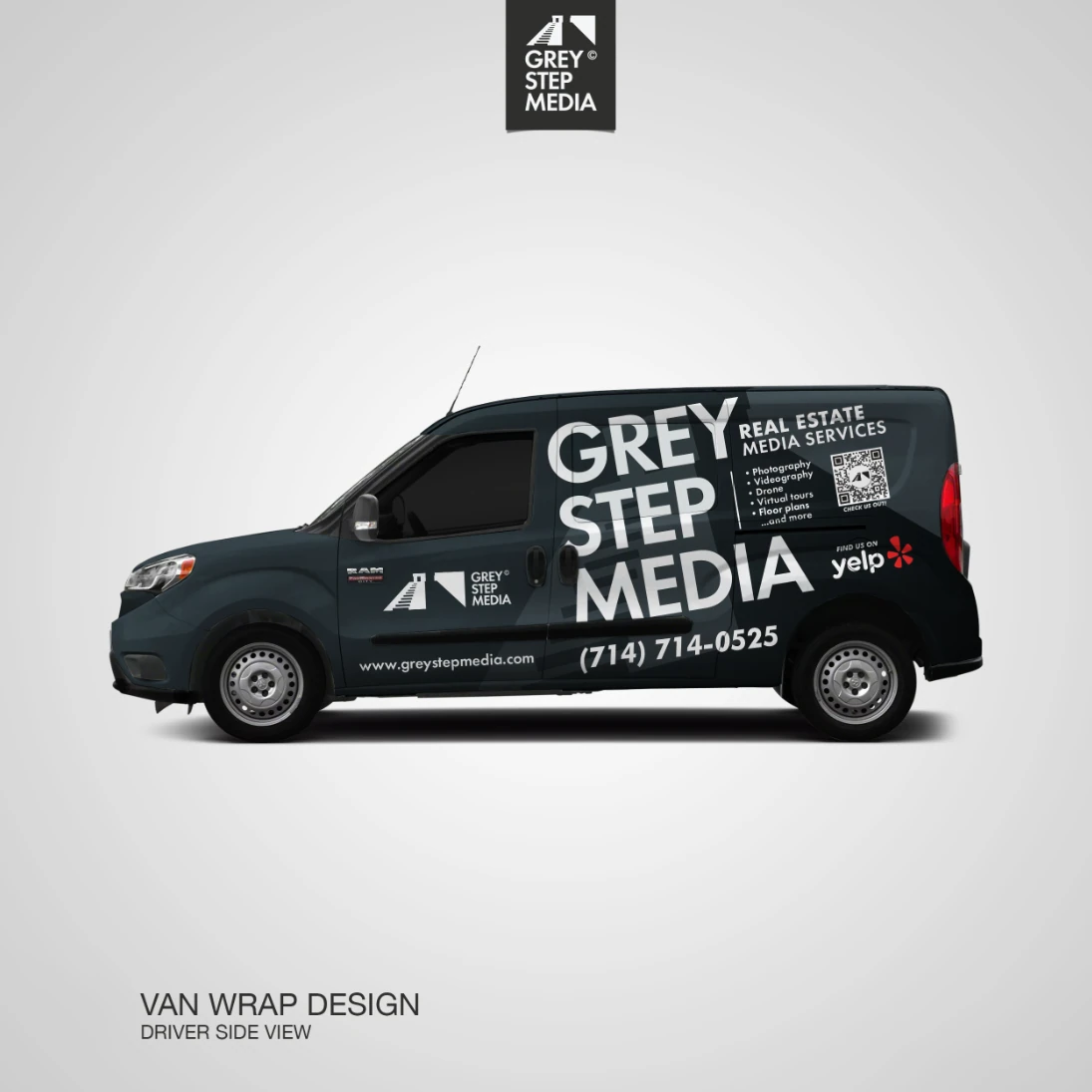 Grey Step Media: Vehicle wrap design