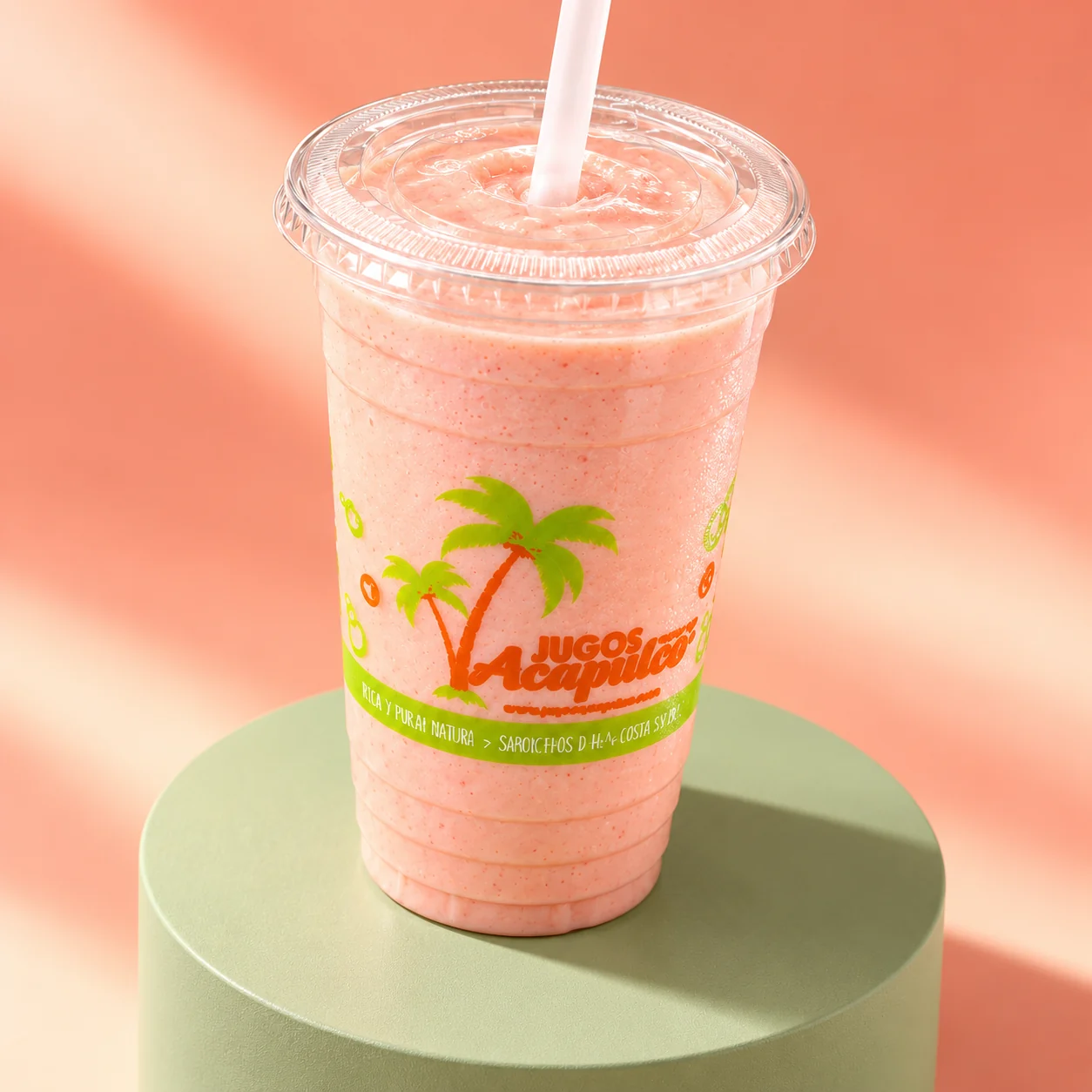 Jugos Acapulco: Logo, cup & apparel graphics