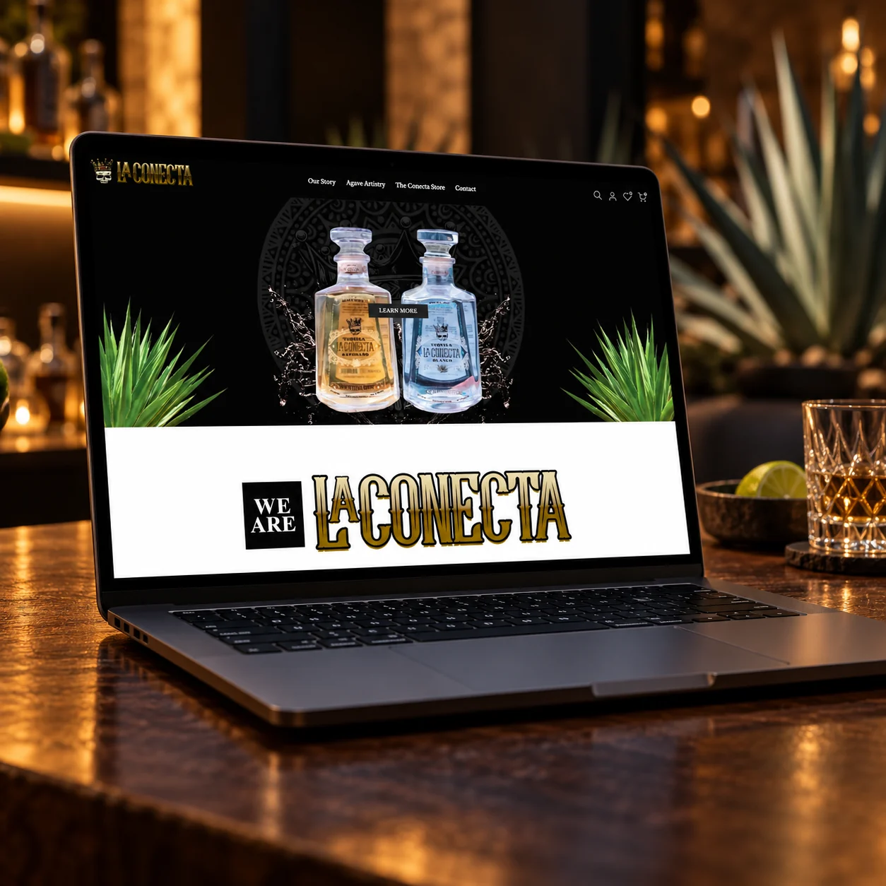 La Conecta Tequila: Website design